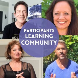 Partcipants learning community featuring Eric Peral, Pata Atanas, Cecilia Samms, Kelly Woodruff