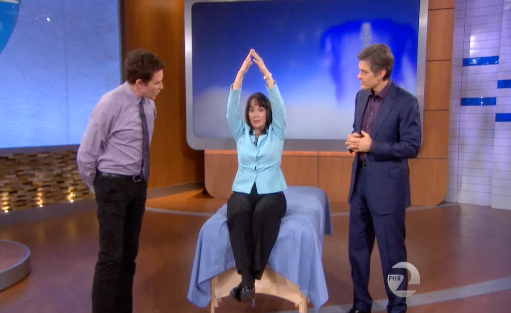 Mobility augmented during Dr Oz Show presentation by Dr Eric Pearl